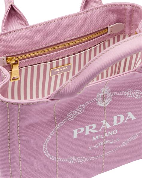 prada cotton canvas tote|Prada foldable shopping tote.